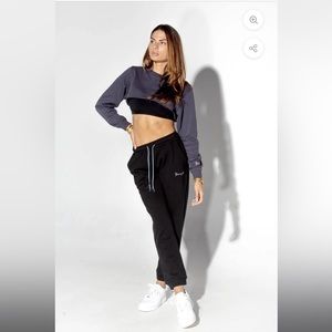 YoungLa NWT Triple String Joggers in black
